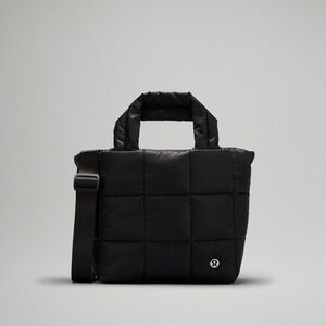 lululemon athletica Black Quilted Grid Tote Bag Mini 5L